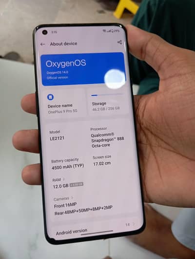 One Plus 9 pro 12 256 dual Physical sim Approved minor dot on corner