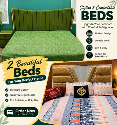 2 Brand New King Size Beds – Demand 65k Each - Good Condition