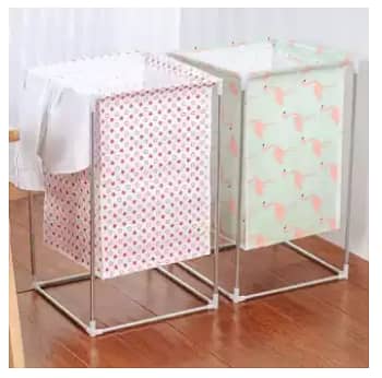 RN Foldable Storage Basket Stand: Laundry, Toy, and Dirty Clothes Organizer