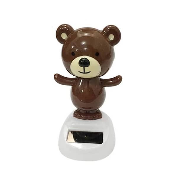 RN Car Decoration: Solar-Powered Dancing Bunny Toy for Car Dashboard and Desk