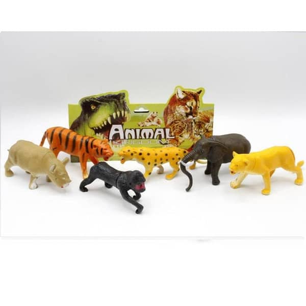 RN Animal Kingdom Wild Animal Set - 6 Pieces for Pretend Play and Learning