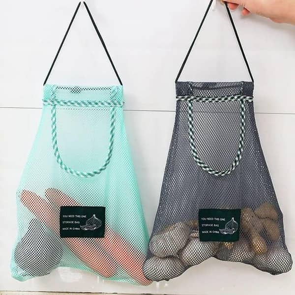 RN Reusable Grocery Bag — Hanging Vegetable Storage Organizer, 1Pcs (Multi)