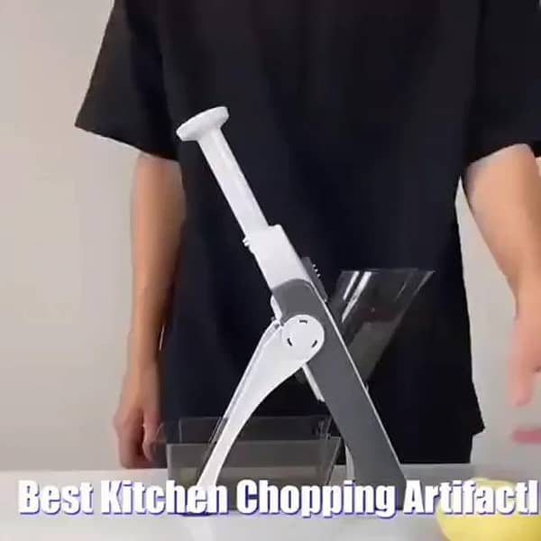 RN Vegetable Cutter Chopper 4-in-1 Adjustable Drum Cutter, Vertical Kitchen Shredder and Grater (Random Color)