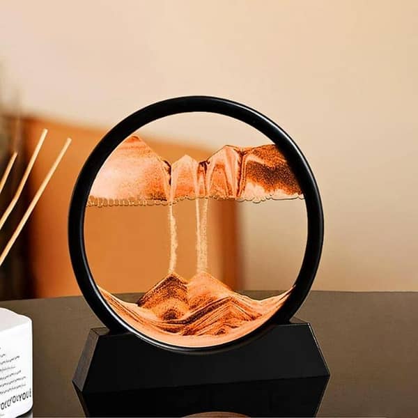 RN Deep Sea Sandscape Hourglass Quicksand Craft Showpiece for Office and Home Decor