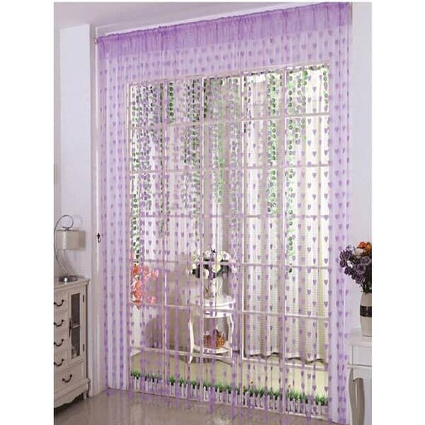 RN Heart Line Tassel String Curtain for Door and Window – Modern Room Decor