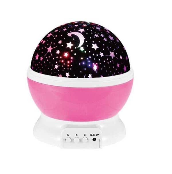RNX Galaxy Star Projector Night Light – USB Rotating Starry Sky Lamp for Kids' Room