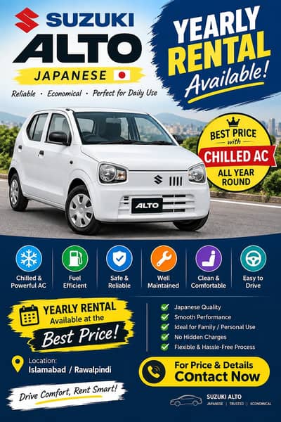 car rent for yearly