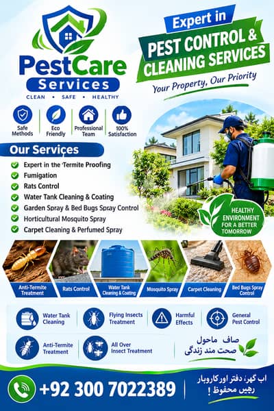 Pest Control, Termite Proofing , Rats , Bed Bugs , Mosquito Control