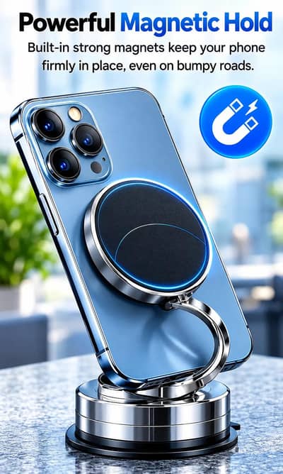 360° Rotating Vacuum Adsorption Magnetic Phone