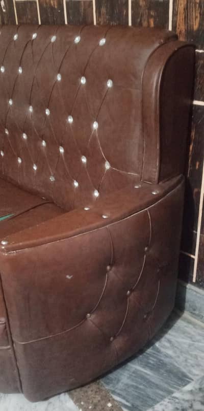 3 Seater Brown Sofa For Sale - Need Repair - Rawal