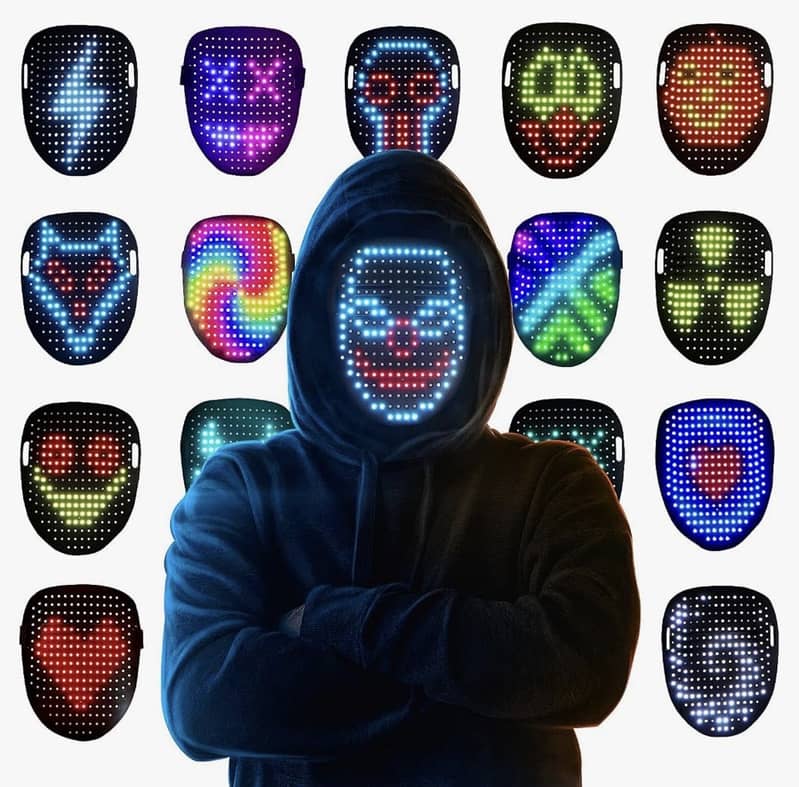 Led face mask with sensor 0