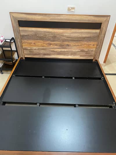 New condition wooden bed from Diamond store