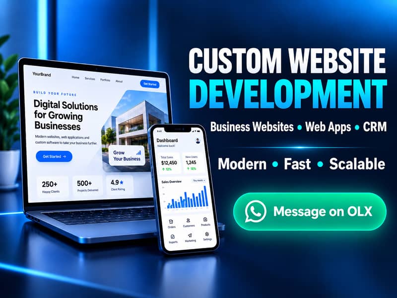 Custom Website Development | Web Developer Karachi | Business Website 0