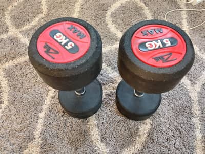 new 5kg dumbbells