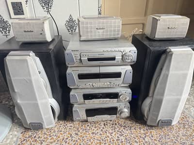 Technics HIFI Separates 5 CD Disc Model- Sh-eh770 Surround Speakers