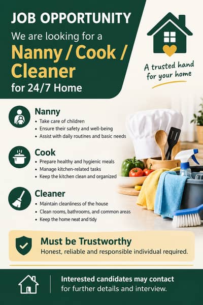 Nanny / Cook / Cleaner