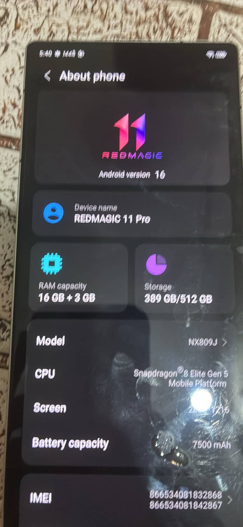 Redmagic 11pro 0