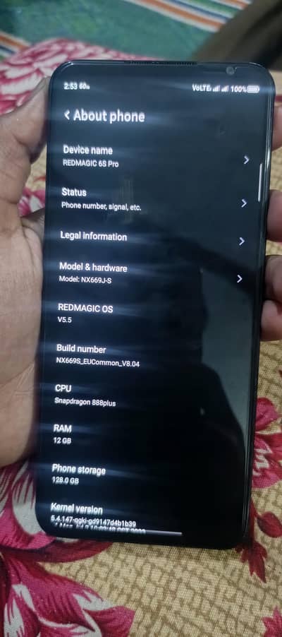 red magic 6spro pTp approved 12gb ram 128 storage conditions 10 / 10
