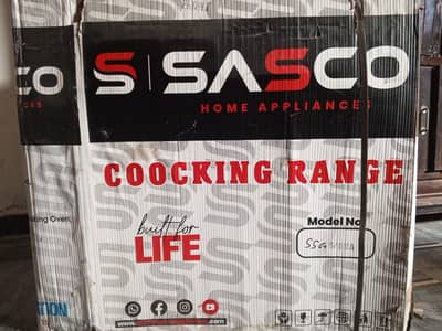 SASCO cooking range 5 burner . . Brand new condition . . box pack 4 sale