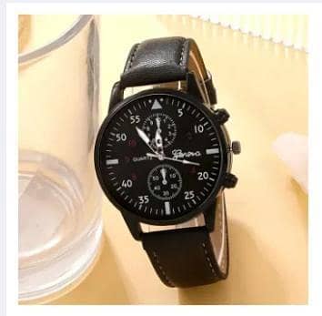 5pcs/set, 1pc Fashion Men's Quartz Watch & 4pcs Bead Braided Bracelets  R3263 A