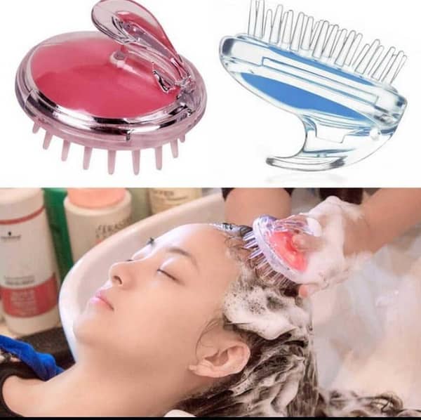 Shampoo Hair Scalp Massager Brush for Shower Use — Scalp Massage Tool with Silicone Bristles