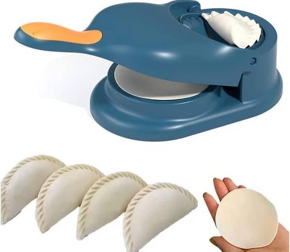 2 in 1 Dumpling Maker Machine - Make Delicious Dumplings, Ghughra, and Momos with Our Perfect Dumpling Machine for Gujiya Making and More