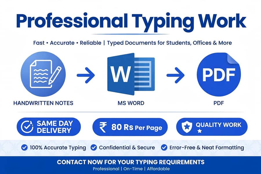 professional typing work 0
