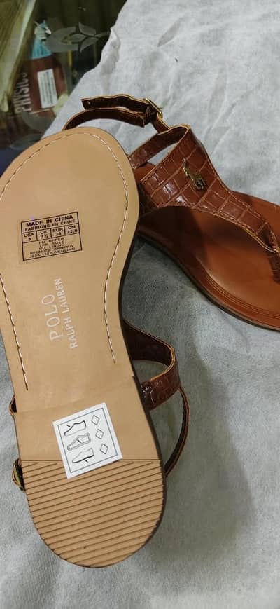 Polo Ralph Lauren Tierney IV Women’s Sandals-Tan Croco-EU 34.5