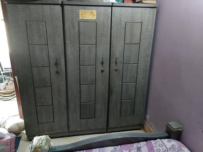 Bed and Cupboard