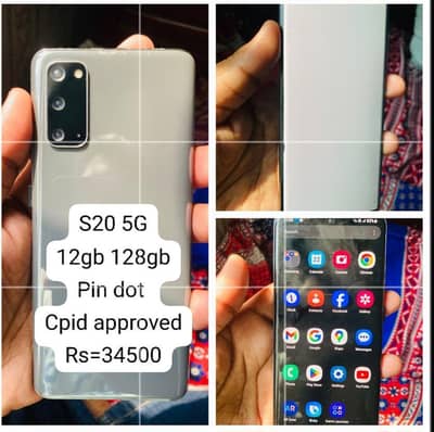 S20 5G 12gb 128gb just phone pin dot