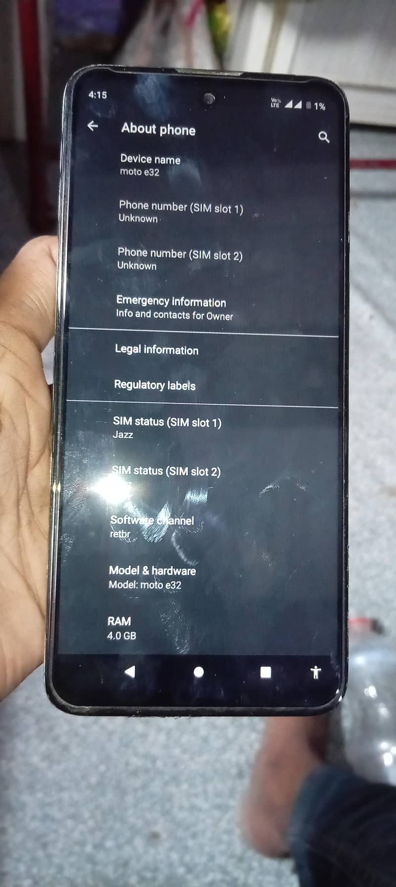 MOTO E32 4