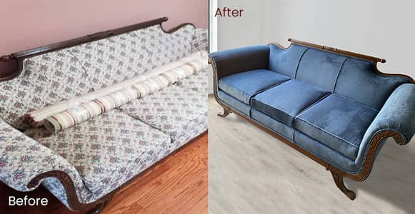 Sofa poshish- seat repairing- fabric change - sofa set - sofa for sale