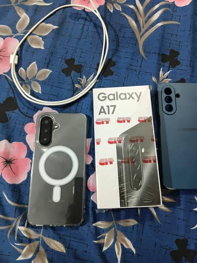 Samsung Mobile A17 8/256 box and cable sath