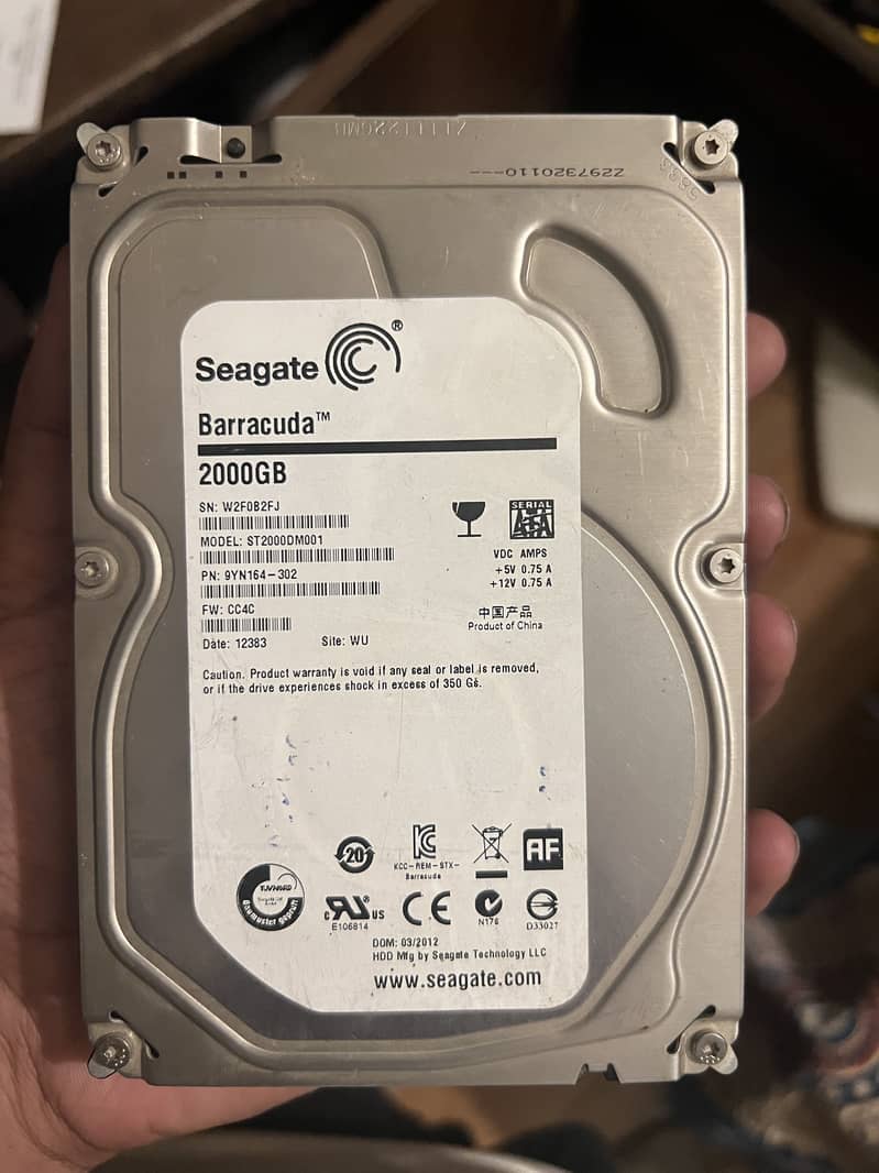 Harddisk 2000GB 0