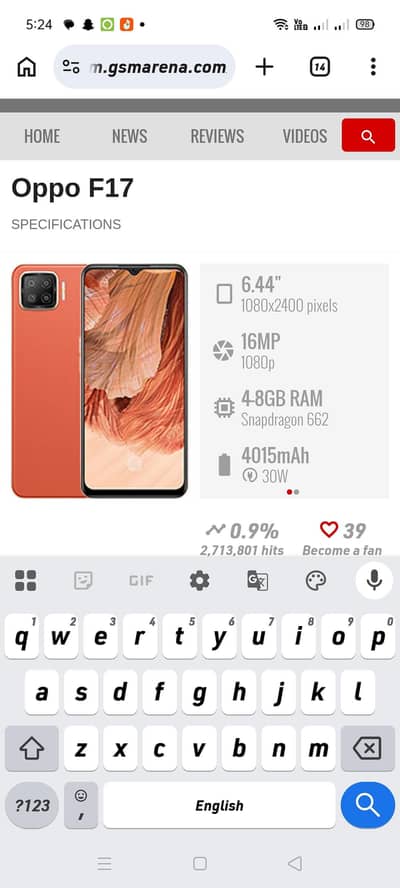 OPPO f17