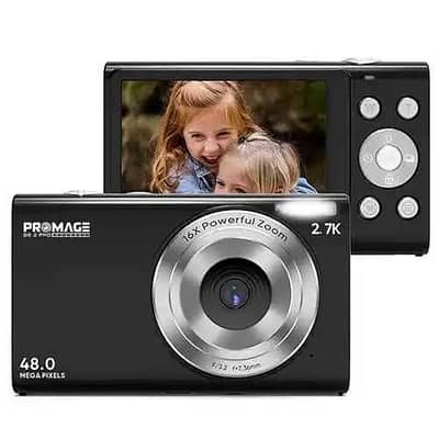 PROMAGE PC-102 4K Digial Camera (64MP Dual Lens, 16X Zoom, For Sale)