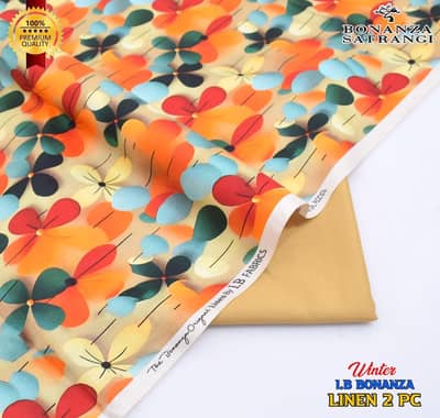 2PC unstitched linen