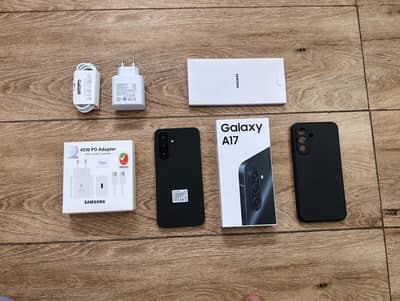 Galaxy A17 8/256  PTA Approved with Box Cover adapter and cable