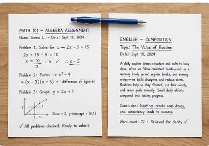 Handwritten Assignment service