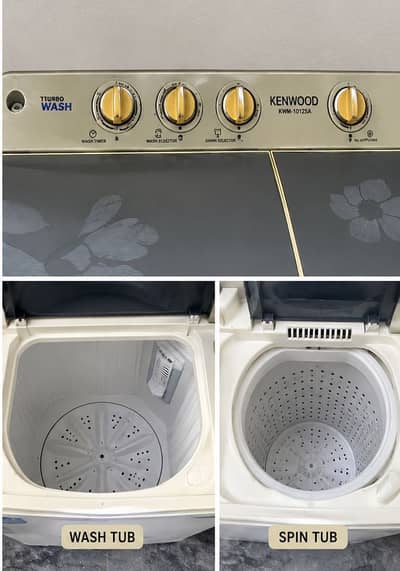 kenwood  10KG Twin Tub Washing Machine – Used