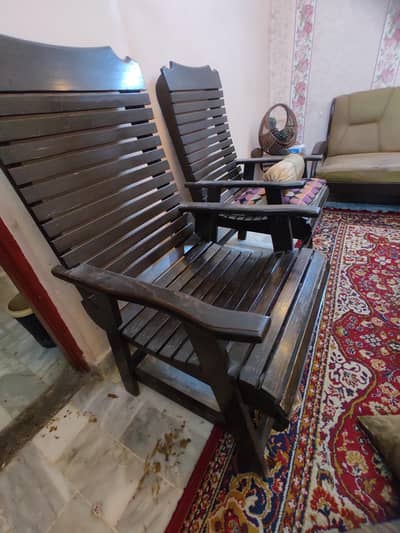 2 Garden long chairs