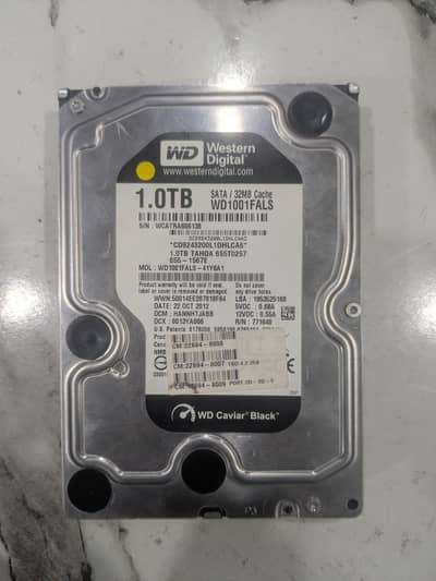 WD 1TB hard drive