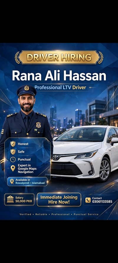 LTV license holder in Rawalpindi/Islamabad Rana Ali Hassan