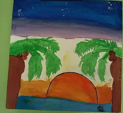 Canvas painting