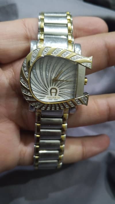 Original Aigner Genna Due Swiss Ladies Watch A31600