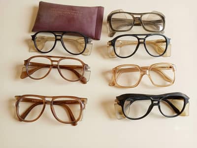 Original vintage American style safety eyeglasses frames
