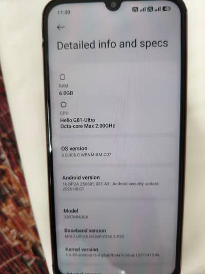 Redmi 15C  Ram 6,128