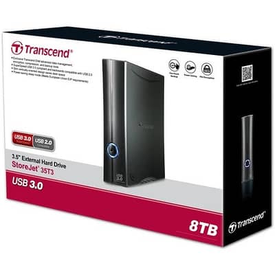 Transcend 8tb external hard drive (8000gb)
