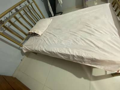 Single Iron large bed (mattress not included)