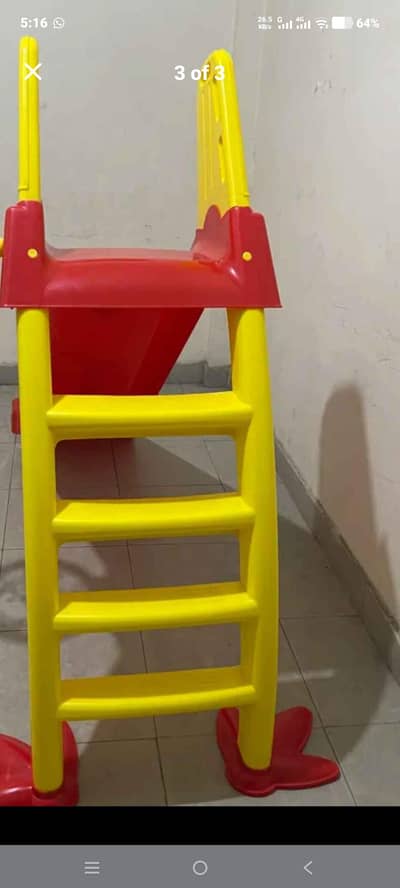 red & yellow slide